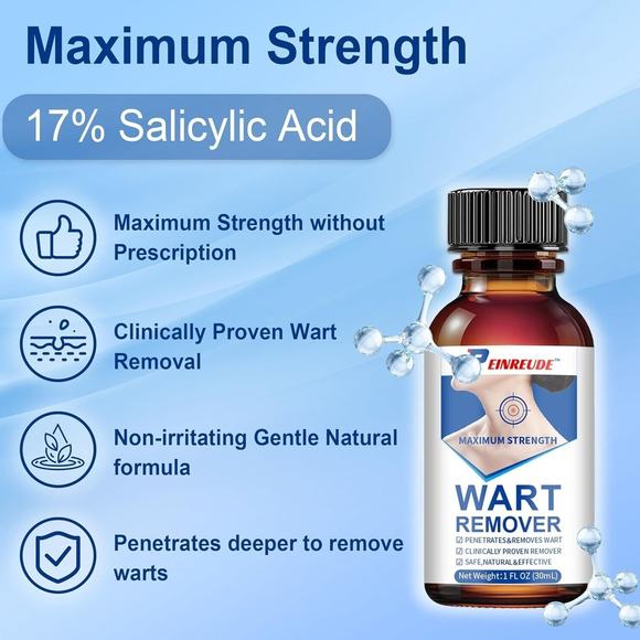 17% Salicylic Acid Liquid Wart Remover, Corn, Callus 1 floz, Fast Acting - Picture 4 of 4